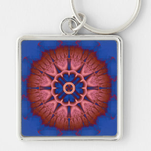 Fractal Mandala Key Ring