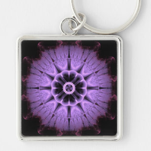 Fractal Mandala Key Ring