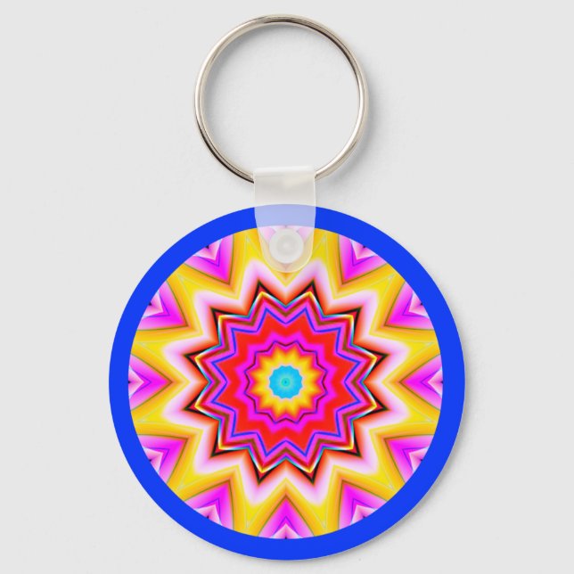 Fractal Mandala Key Ring (Front)