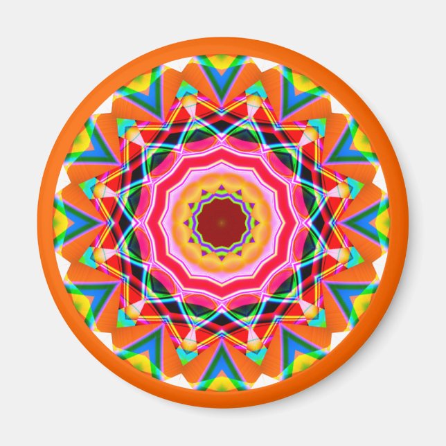 Fractal Mandala Magnet (Front)