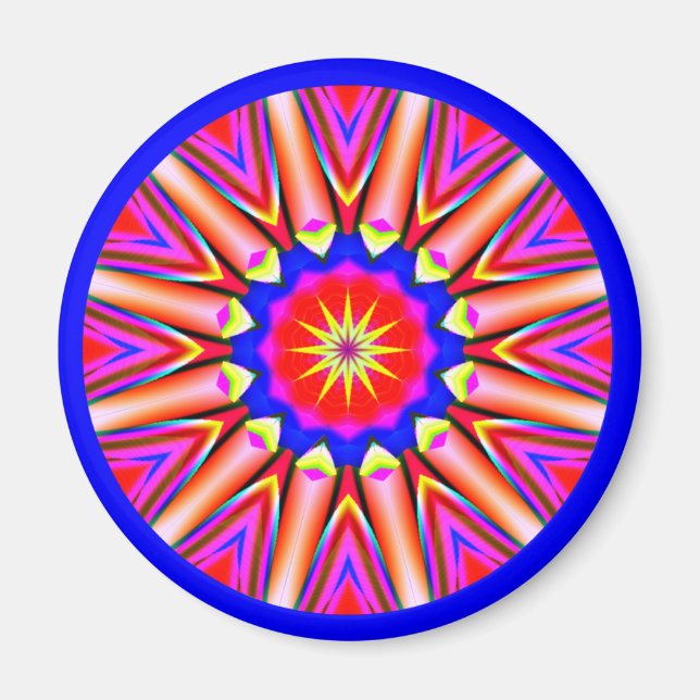 Fractal Mandala Magnet (Front)