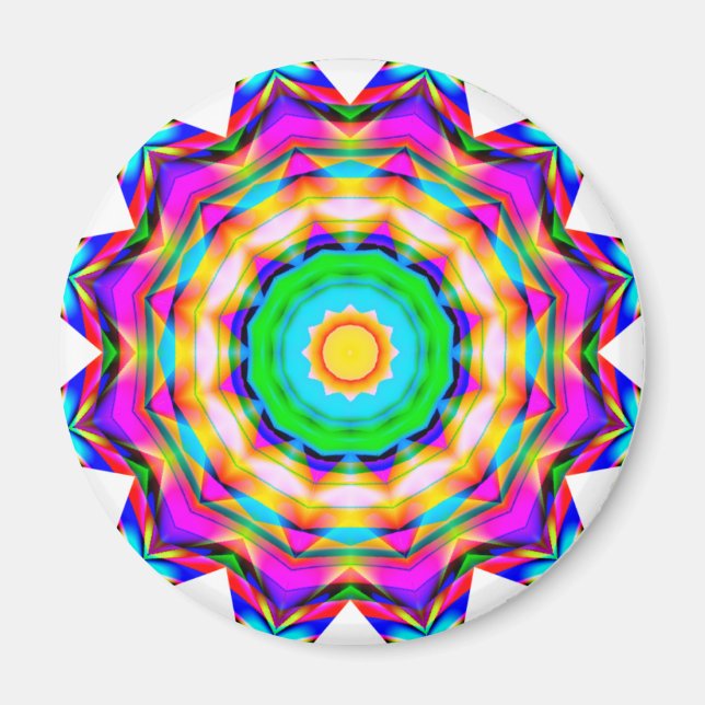 Fractal Mandala Magnet (Front)