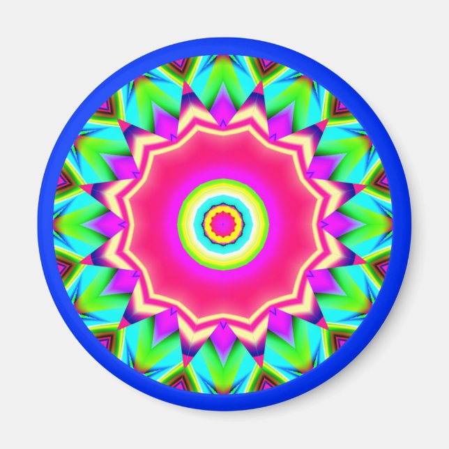 Fractal Mandala Magnet (Front)