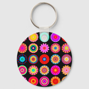 Fractal Mandalas Key Ring