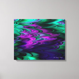Fractal Marble 4-2 Wrapped Canvas