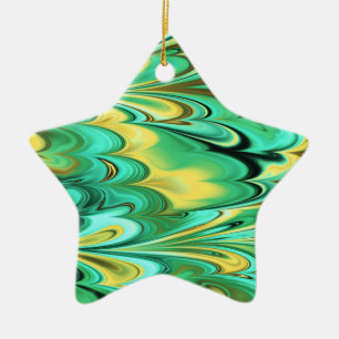 Fractal Marble 6-2 Ceramic Tree Decoration