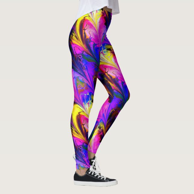 Fractal Marble 7A Leggings (Right)