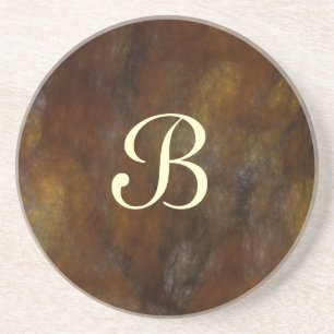 Fractal Marble Series-9---Brn coaster--1 of Coaster