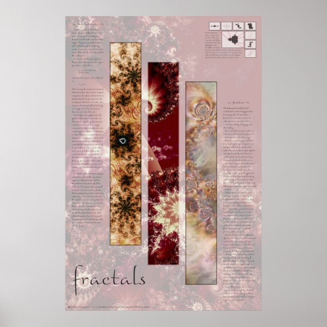 Fractal Math & Art Poster (Front)