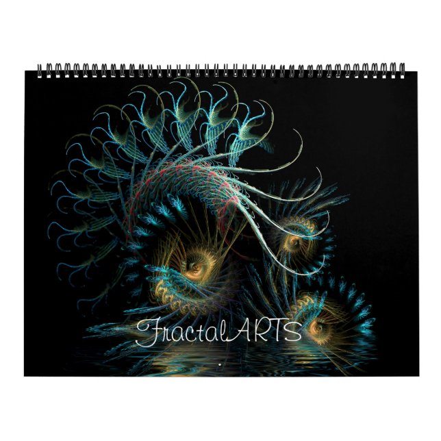 Fractal MiX ARTS 12 Months Wall Calendar (Cover)