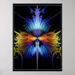 Fractal orchid for the gods poster