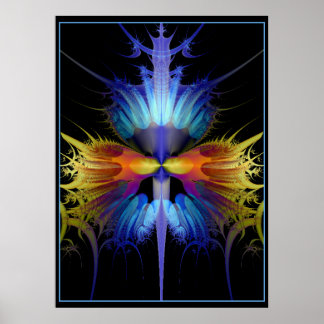 Fractal orchid for the gods poster