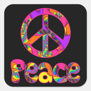 Fractal Peace Colour Me Bright Stickers