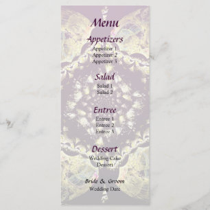 Fractal - Persian Floral Motif Wedding Menu