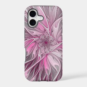 Fractal Pink Flower Dream, Floral Fantasy Pattern