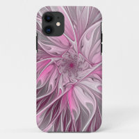Fractal Pink Flower Dream, Floral Fantasy Pattern