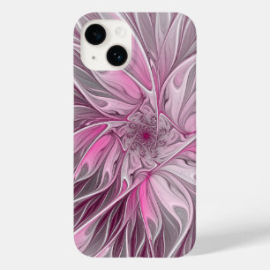 Fractal Pink Flower Dream, Floral Fantasy Pattern Case-Mate iPhone 14 Case
