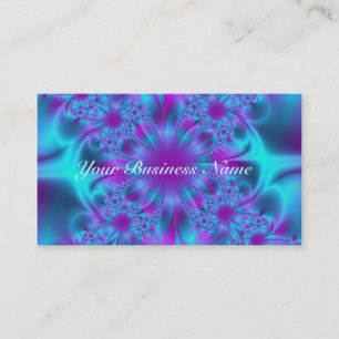 Fractal Purple Mesh Business Card