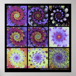 Fractal Quilt #8 Poster