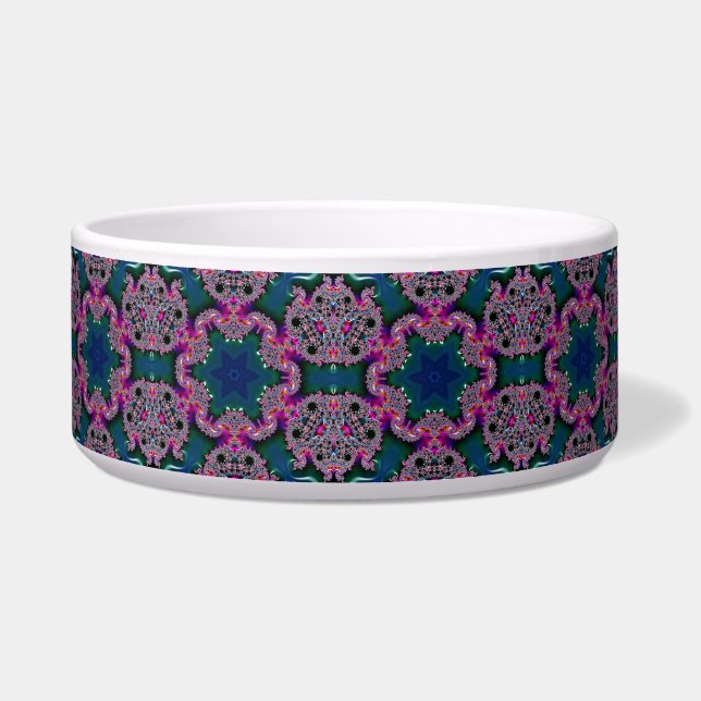 Fractal Radiance Pet Bowl (Front)