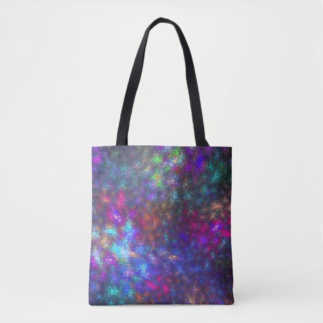 Fractal Rainbow Tote Bag (Front)