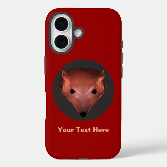Fractal Red Fox Case-Mate iPhone Case (Back)