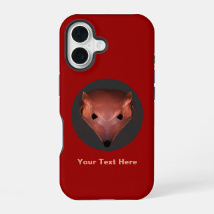 Fractal Red Fox iPhone 16 Case