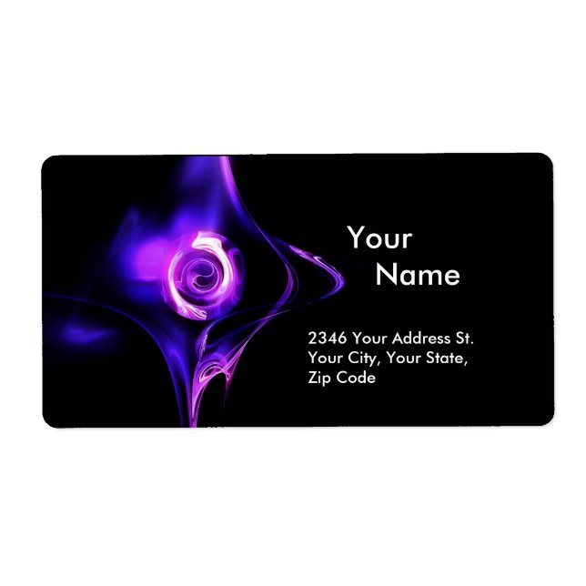 FRACTAL ROSE 1 Blue Pink Purple Black (Front)