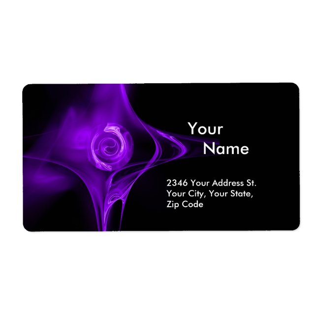 FRACTAL ROSE 1 Purple Violet Black (Front)