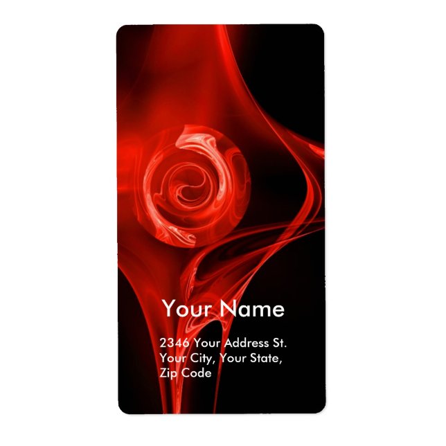 FRACTAL ROSE 1 Red Black (Front)
