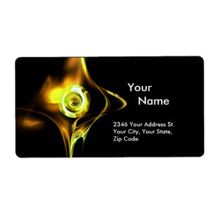 FRACTAL ROSE 1Yellow Brown Green Black