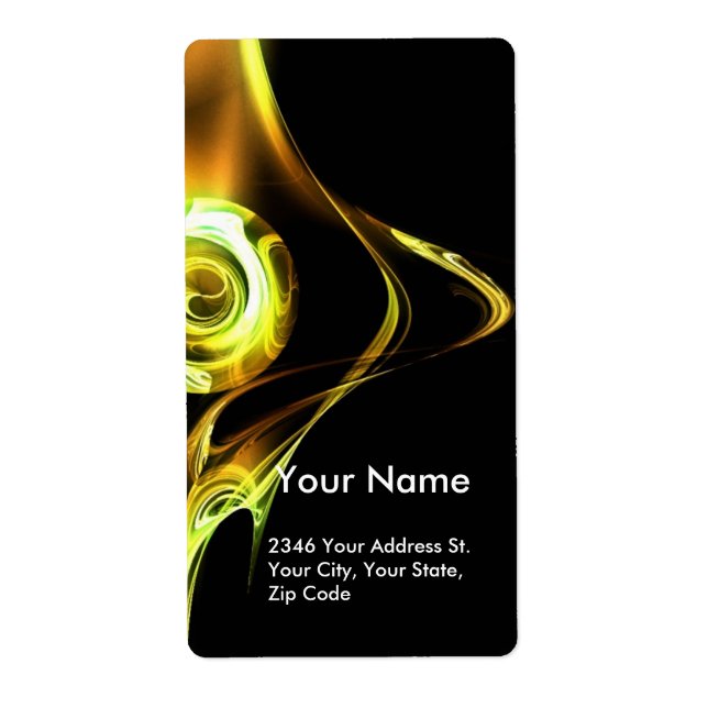 FRACTAL ROSE  Yellow Brown Black (Front)