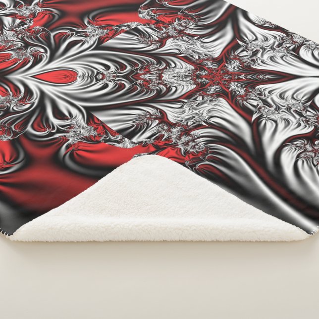 Fractal’s pattern sherpa blanket (3/4)