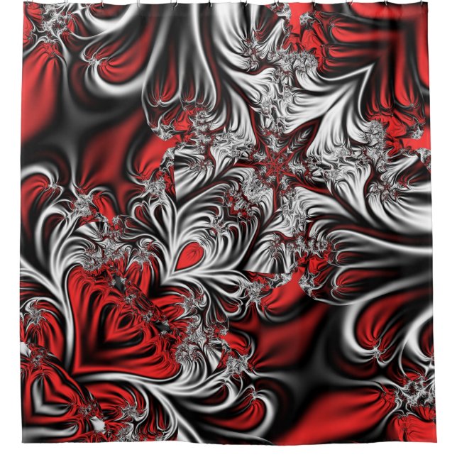 Fractal’s pattern shower curtain (Front)
