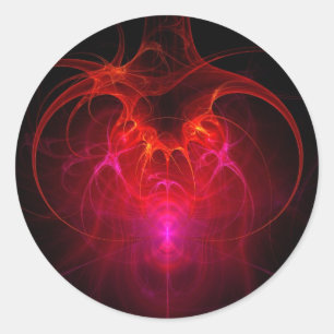 Fractal - Science - The neural network Classic Round Sticker