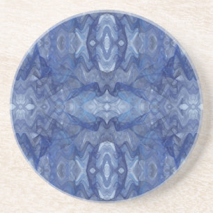 Fractal Series-11---Blue Coaster 1 of colours