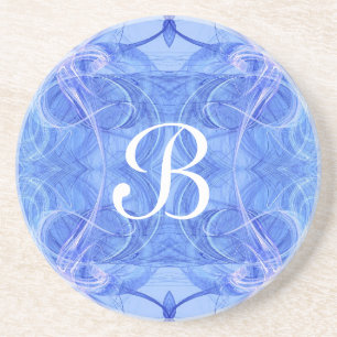 Fractal Series-8---blue coaster--1 of colours Coaster