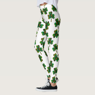 Fractal Shamrock Leggings