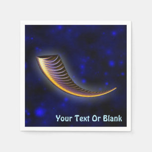 Fractal Shofar Napkin