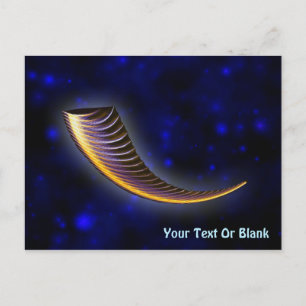 Fractal Shofar Postcard