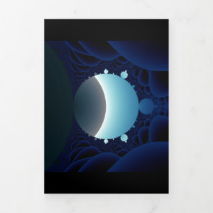 Fractal Sky Tri-Fold Card