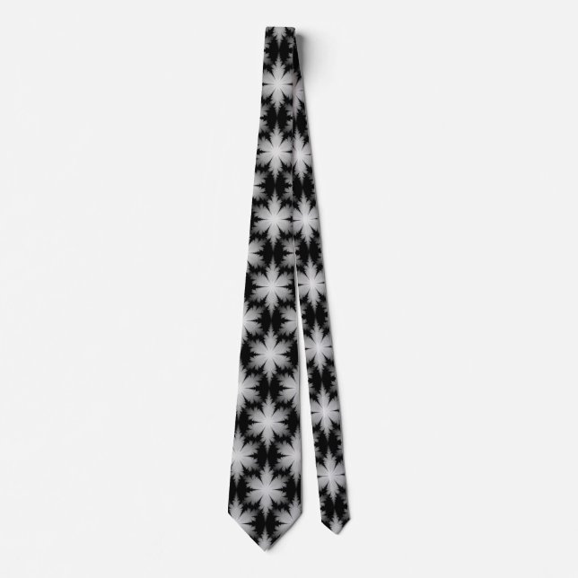 Fractal Snowflakes Tie (Front)