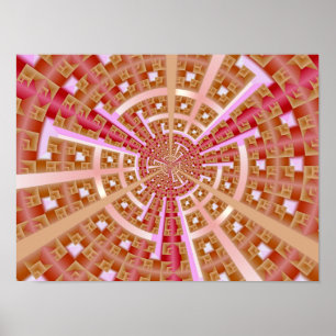 Fractal Space Portal Poster