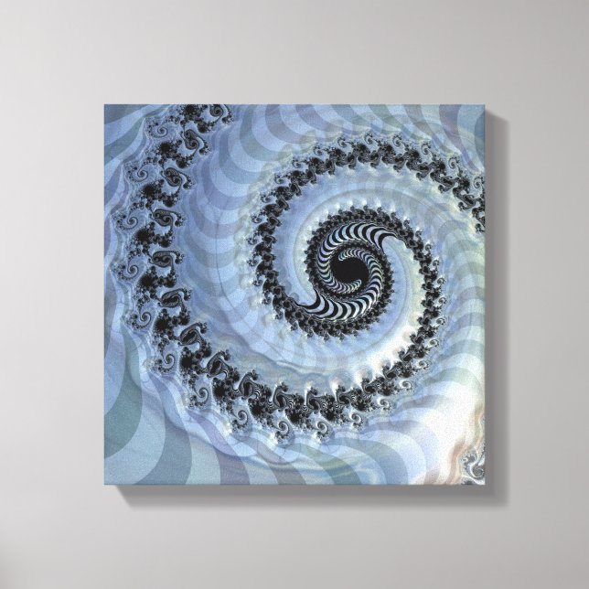 Fractal Spiral Elegance Canvas Print (Front)