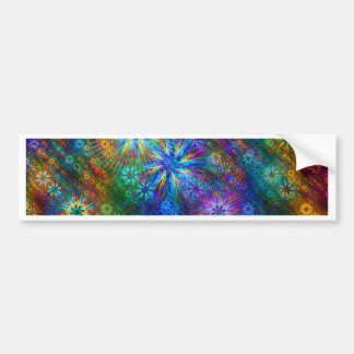 Fractal Spring Swatch Bumper Sticker