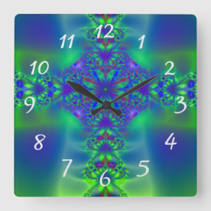 Fractal Square Wall Clock
