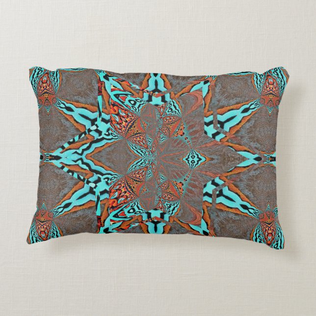 Fractal Star of Complexity Decorative Cushion (Back)