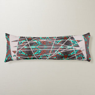 Fractal Star of Retro Future Complexity Body Cushion