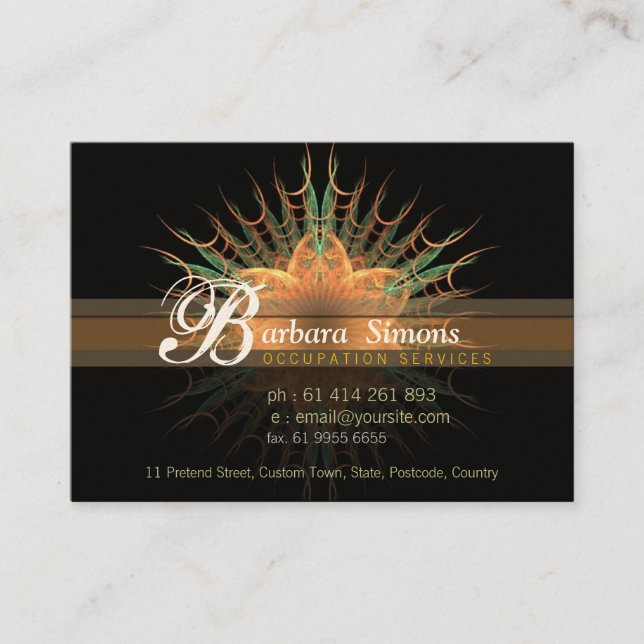 Fractal Staria Big Business card (Front)