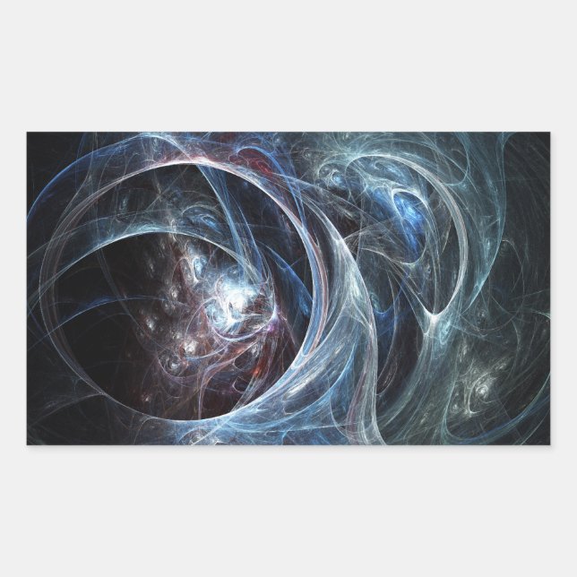 Fractal Sticker: Spider's Cave Rectangular Sticker (Front)